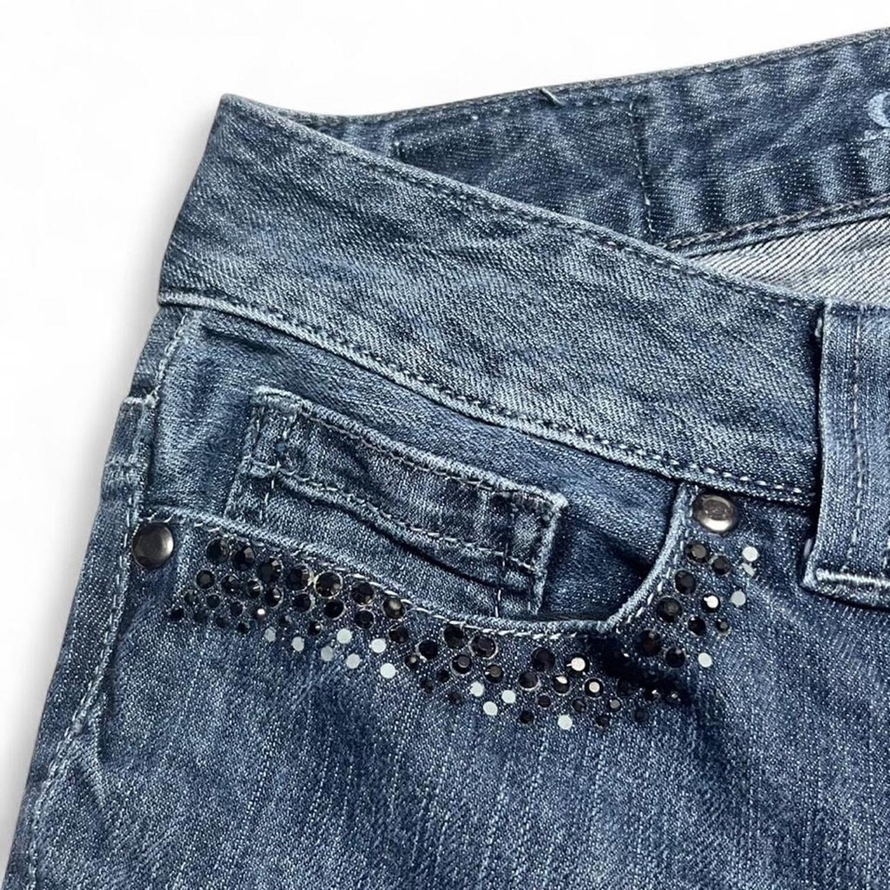 Guess Rose Rhinestone Low Rise Jeans - Picture 7 of 8